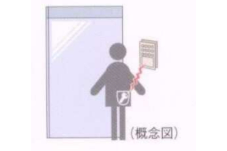 シティテラス横浜のハンズフリーキー概念図