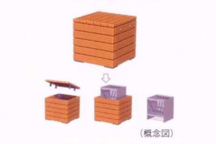 シティテラス横浜の家具固定用下地補強概念図